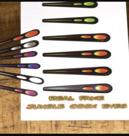Hareline Dubbin Hareline Real Fake Jungle Cock- Complete Color Range 32 eyes
