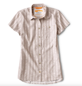 Orvis Orvis Womens Printed Tech Chambray  SS