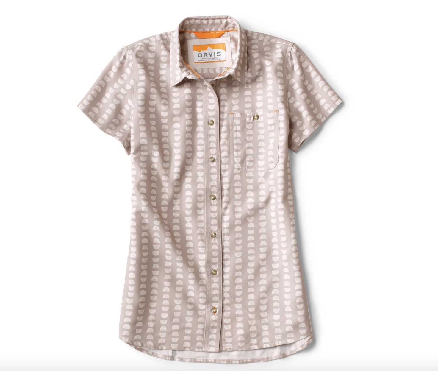 Orvis Orvis Womens Printed Tech Chambray  SS