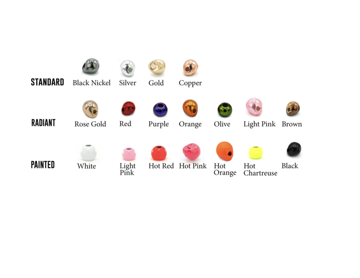 Umpqua Feather Merchants Umpqua Radiant Tungsten Slotted Faceted Beads -