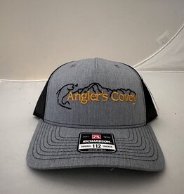 Anglers Covey AC Logo Hat 112 Tri Grey/Charcoal/Black Retro