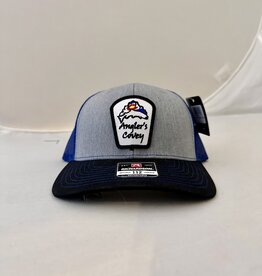 Richardson AC Logo Hat 112 Heather Grey/Royal/Black