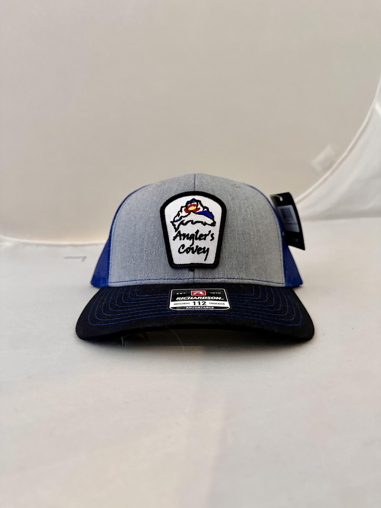 Richardson AC Logo Hat 112 Heather Grey/Royal/Black
