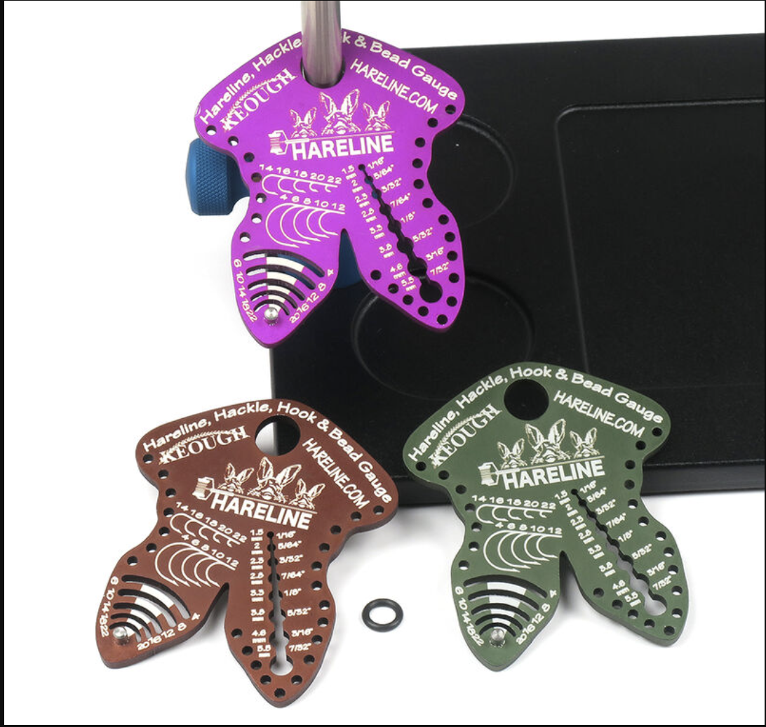 Hareline Dubbin Hareline Hackle, Hook and Bead Gauge