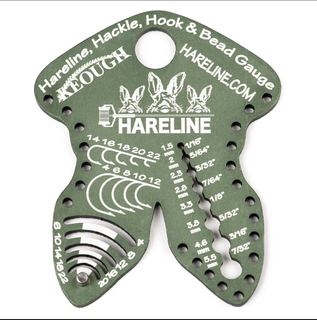 Hareline Dubbin Hareline Hackle, Hook and Bead Gauge