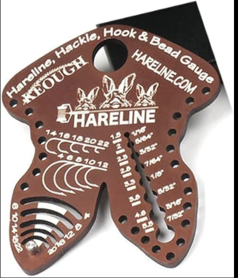 Hareline Dubbin Hareline Hackle, Hook and Bead Gauge