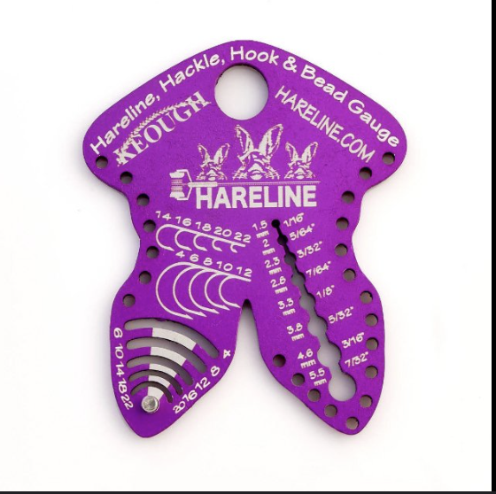 Hareline Dubbin Hareline Hackle, Hook and Bead Gauge