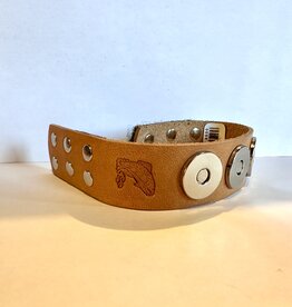 Mary Manka Leather Magnet Bracelet
