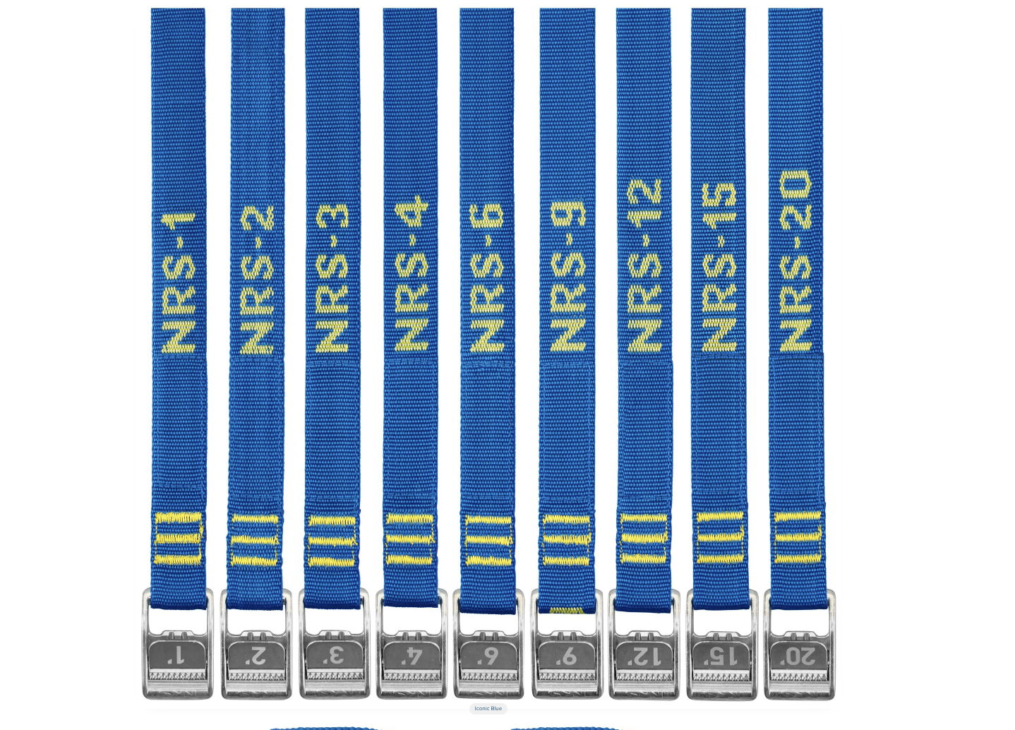 NRS NRS HD Strap Pair Iconic Blue 20'