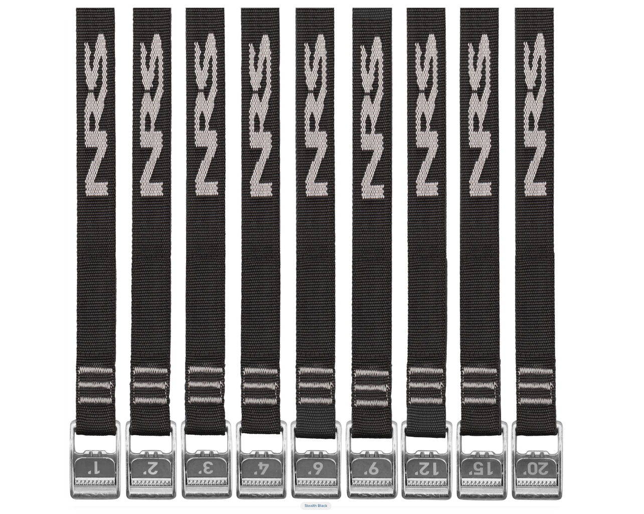 NRS NRS HD StrapPair Iconic Black 20'