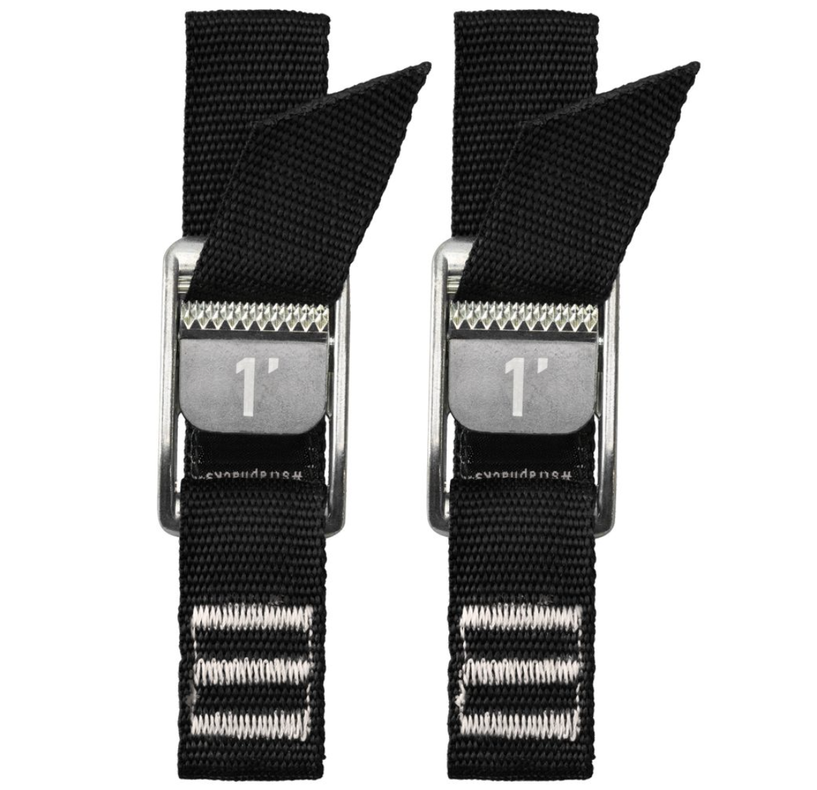 NRS NRS 1" Strap Pair Black 1'