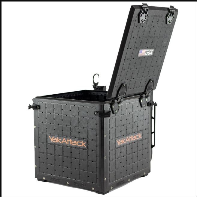 YakAttack YakAttack BlackPak Pro Kayak Fishing Crate 13" x 13", Black