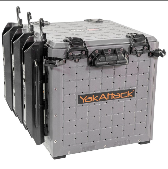 YakAttack YakAttack BlackPak Pro Kayak Fishing Crate 13" x 13", Battleship Grey