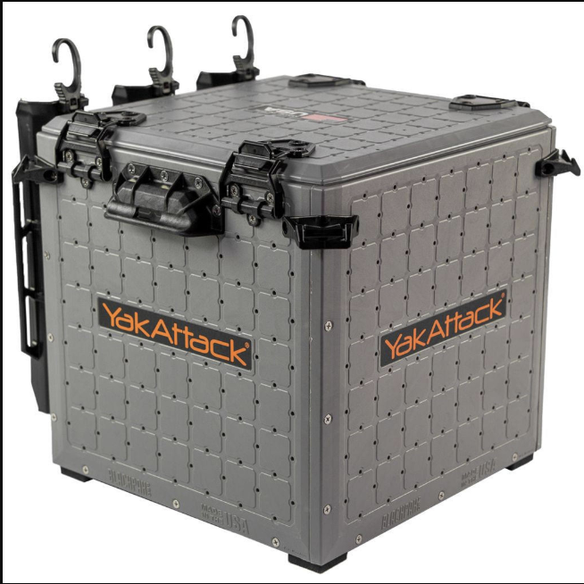 YakAttack YakAttack BlackPak Pro Kayak Fishing Crate 13" x 13", Battleship Grey