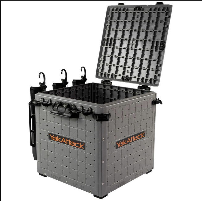 YakAttack YakAttack BlackPak Pro Kayak Fishing Crate 13" x 13", Battleship Grey