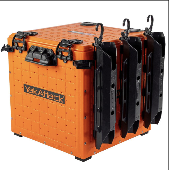 YakAttack YakAttack BlackPak Pro Kayak Fishing Crate 13" x 13" Orange