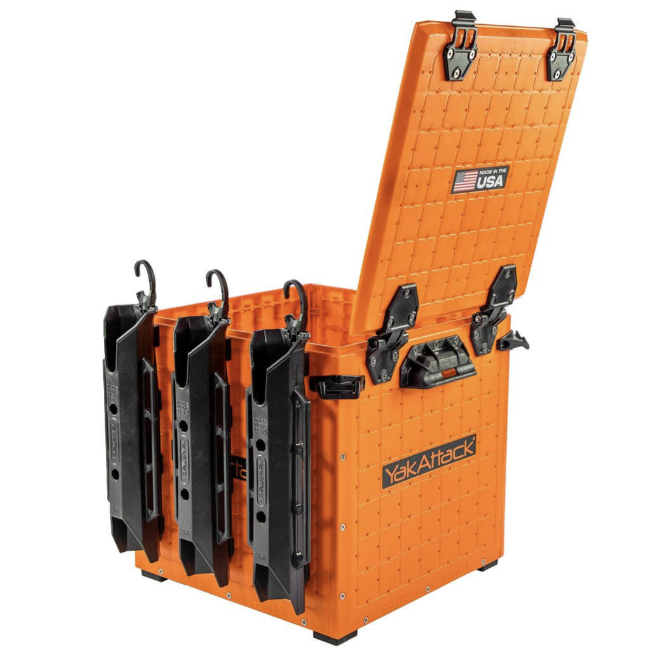 YakAttack YakAttack BlackPak Pro Kayak Fishing Crate 13" x 13" Orange