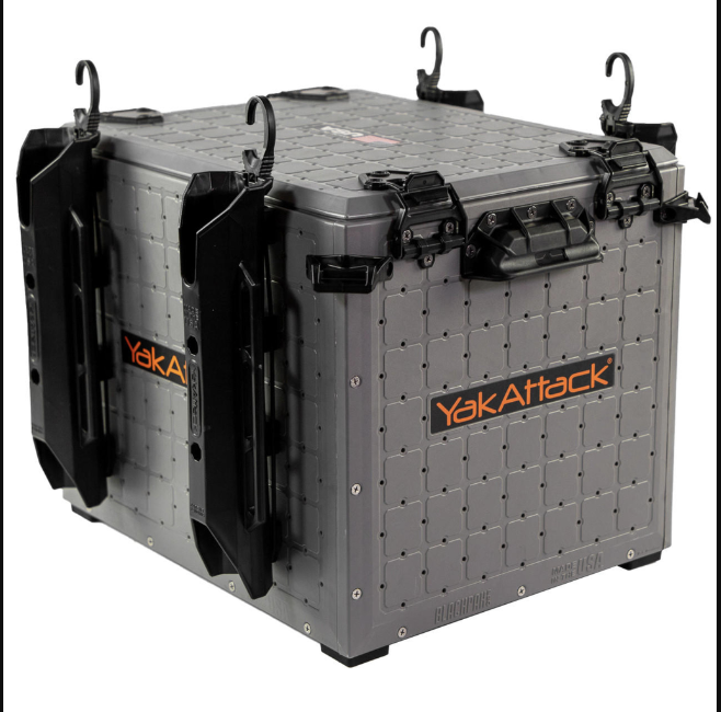 YakAttack YakAttack BlackPak Pro Kayak Fishing Crate 13" x 16", Battleship Grey
