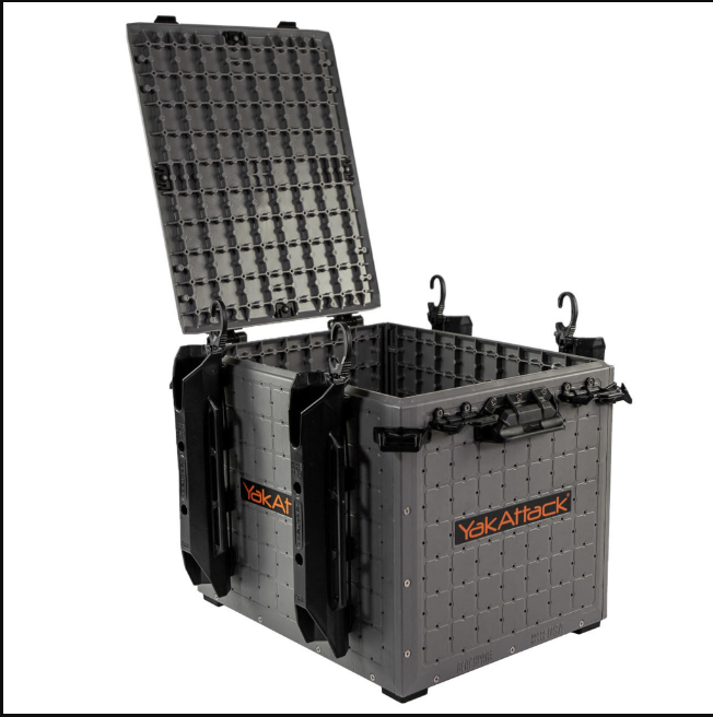 YakAttack YakAttack BlackPak Pro Kayak Fishing Crate 13" x 16", Battleship Grey