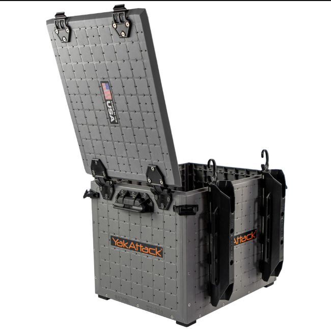 YakAttack YakAttack BlackPak Pro Kayak Fishing Crate 13" x 16", Battleship Grey