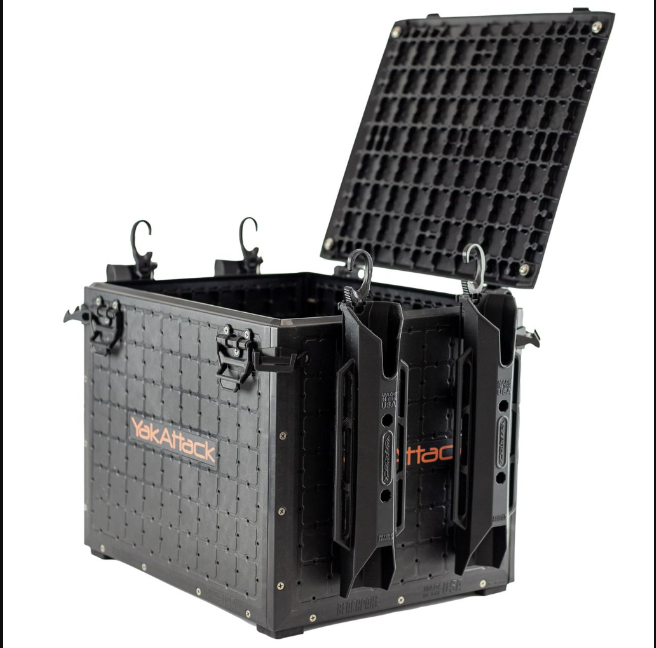 YakAttack YakAttack BlackPak Pro Kayak Fishing Crate 13" x 16", Black