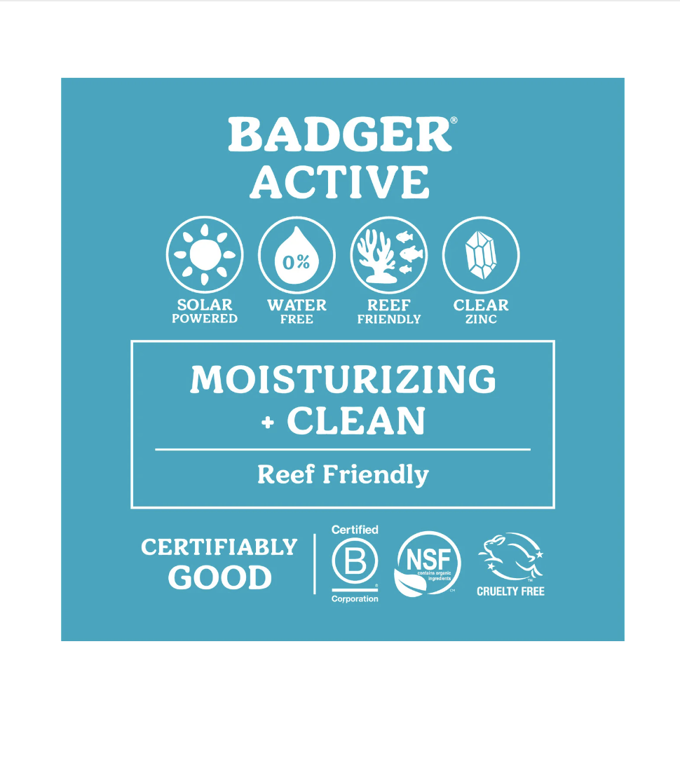 Badger Badger SPF 30 Active Mineral Sunscreen Cream 2.9oz