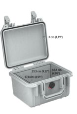 Pelican PELICASE 1300 SILVER