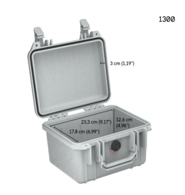 Pelican PELICASE 1300 SILVER