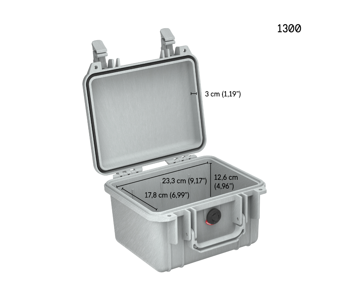 Pelican PELICASE 1300 SILVER