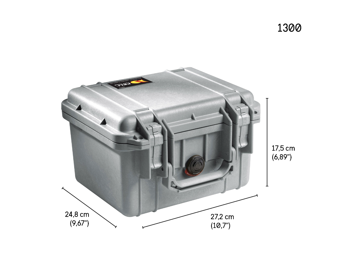 Pelican PELICASE 1300 SILVER