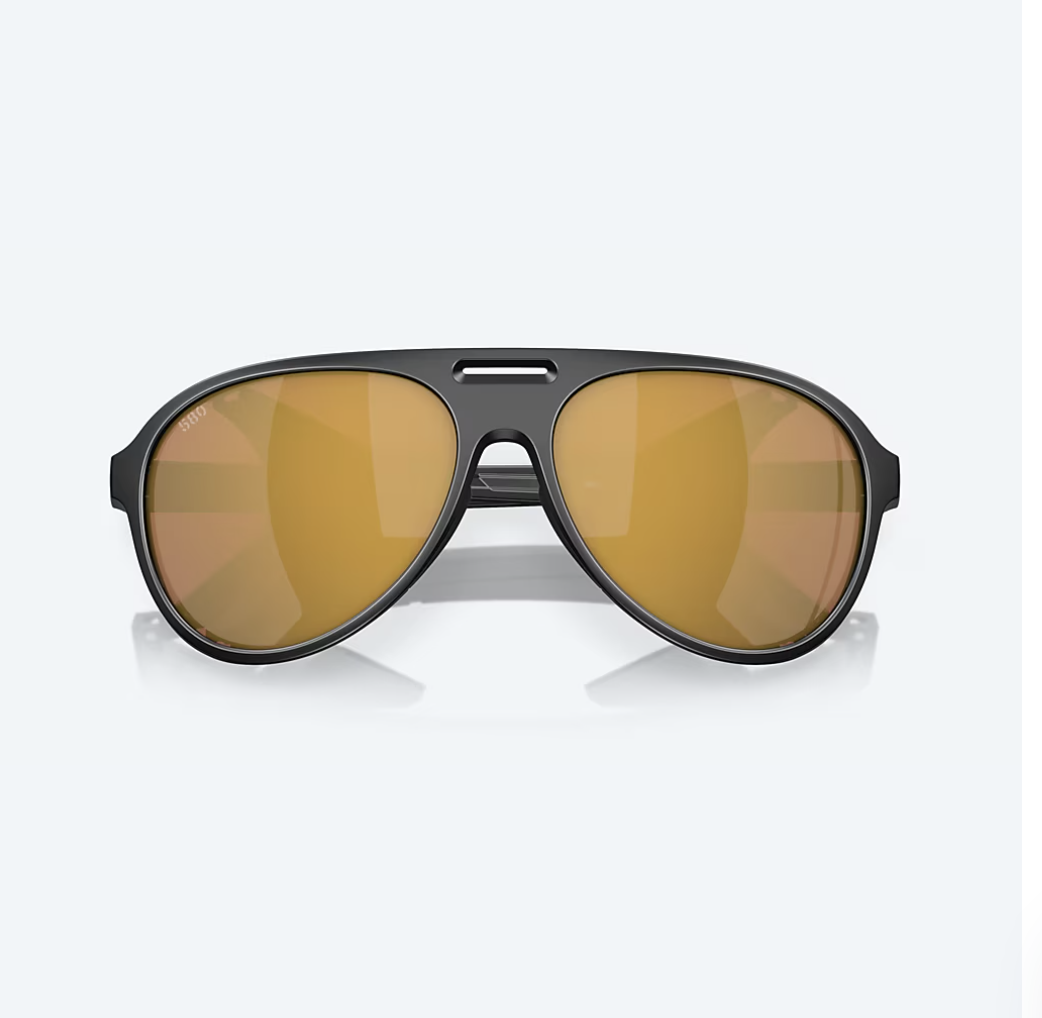 Costa Del Mar Costa Grand Catalina Sunglasses Matte Black w/ Gold Mirror 580G