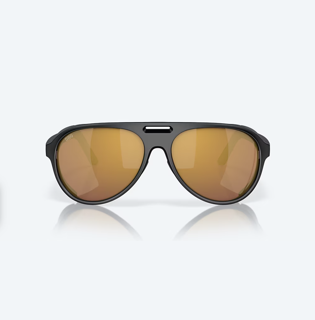 Costa Del Mar Costa Grand Catalina Sunglasses Matte Black w/ Gold Mirror 580G