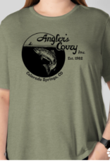 Anglers Covey AC Logo Bella + Canvas Womens Tri-Blend SS Shirt -