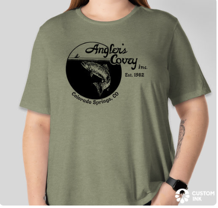 Anglers Covey AC Logo Bella + Canvas Womens Tri-Blend SS Shirt -