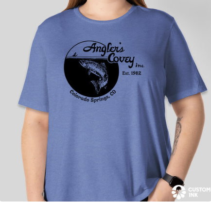 Anglers Covey AC Logo Bella + Canvas Womens Tri-Blend SS Shirt -