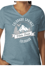 Anglers Covey Pikes Peak Bella + Canvas Womens V-Neck Tee