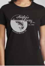 Anglers Covey AC Logo Gildan Womens Midweight Softstyle SS Tee -