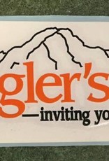 Get Stuck Vinyl LLC Angler's Covey Decal Orange/White