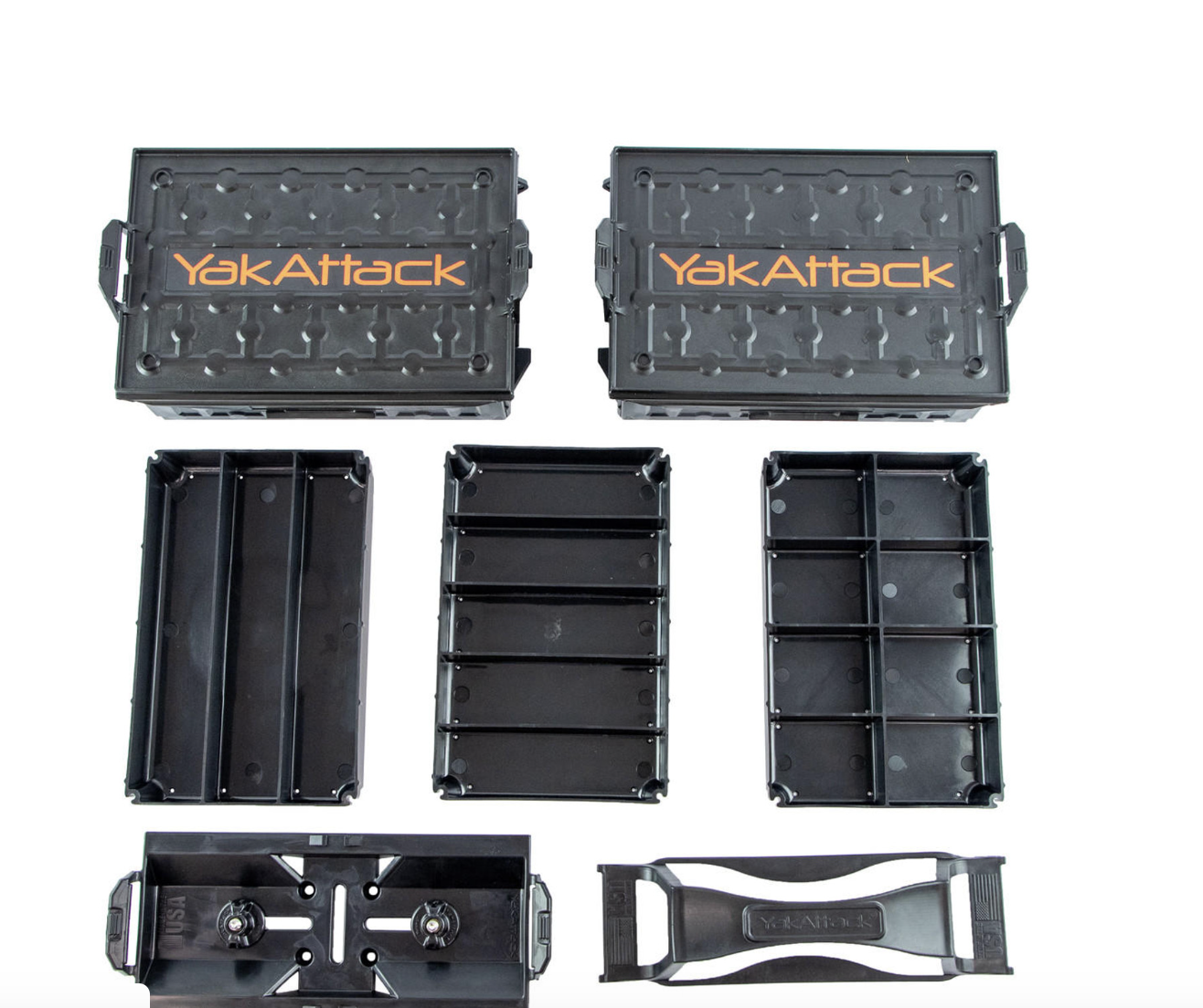 YakAttack YakAttack Fully Loaded TracPak Combo Kit, 2 Boxes, Track Mount, Handle, & 3 Trays