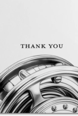 Anglers Covey Greeting Card Thank You B/W