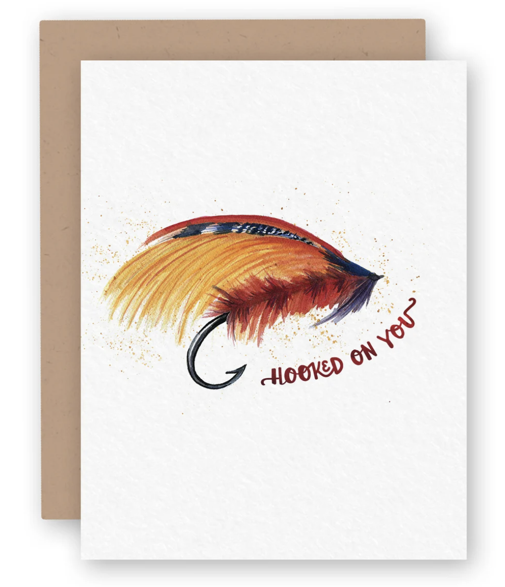 Anglers Covey Greeting Card Hooked on You