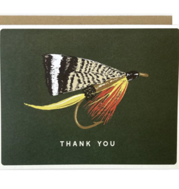 Anglers Covey Greeting Card Fly Fishing Thank You