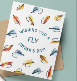 Anglers Covey Greeting Card Fly Father