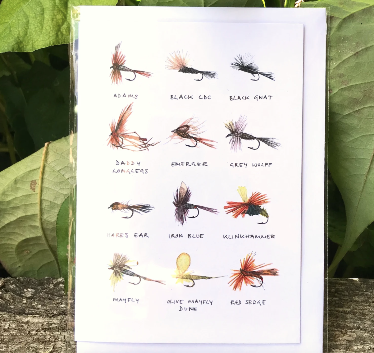 Anglers Covey Greeting Card Flies Assortment