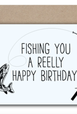 Anglers Covey Greeting Card Fishing Birthday