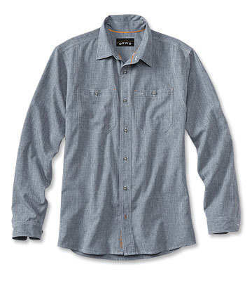 Orvis Orvis Tech Chambray Long Sleeve Work Shirt