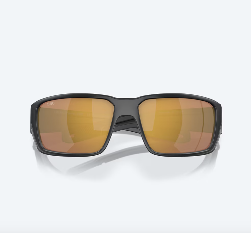 Costa Del Mar Costa Fantail Pro 11 Sunglasses Matte Black w/ Green Mirror 580G