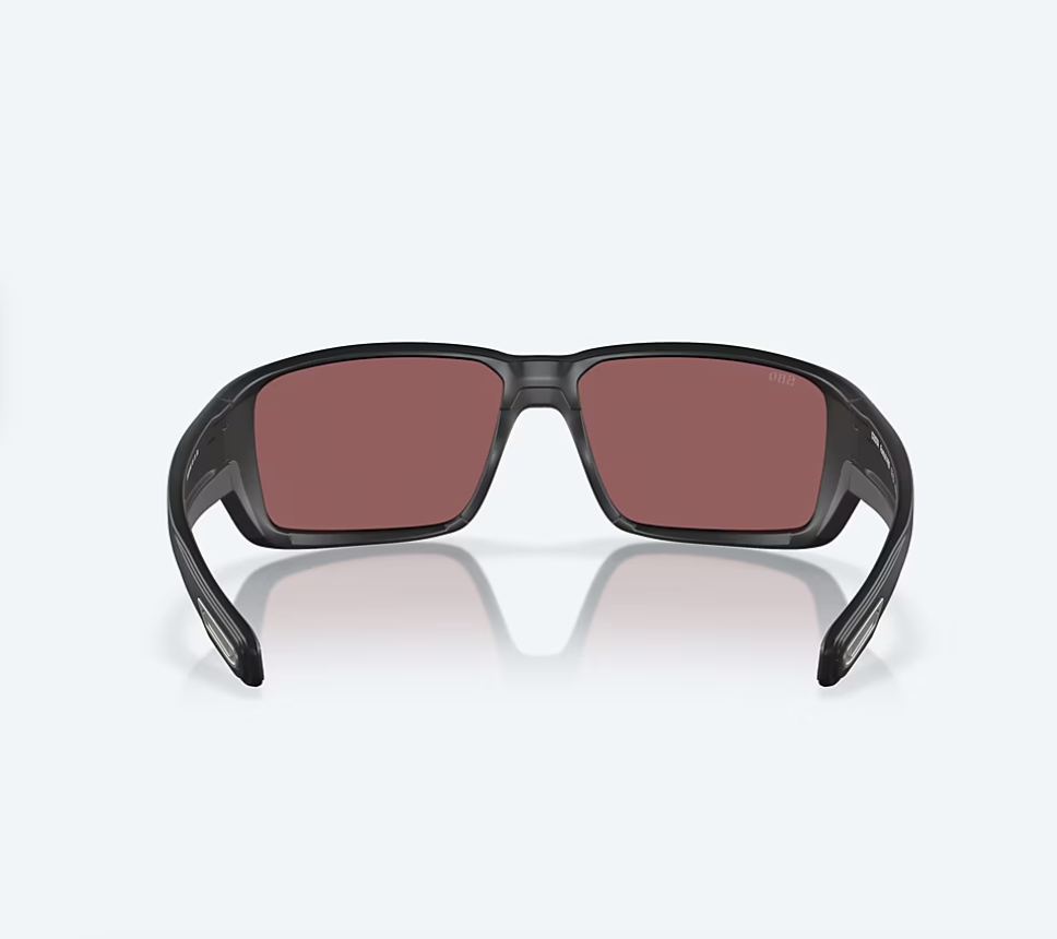 Costa Del Mar Costa Fantail Pro 11 Sunglasses Matte Black w/ Green Mirror 580G