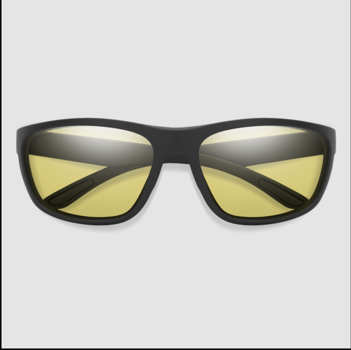 Smith Optics Smith Redding Sunglasses Matte Black ChromaPop Glass Polarized Low Light Yellow