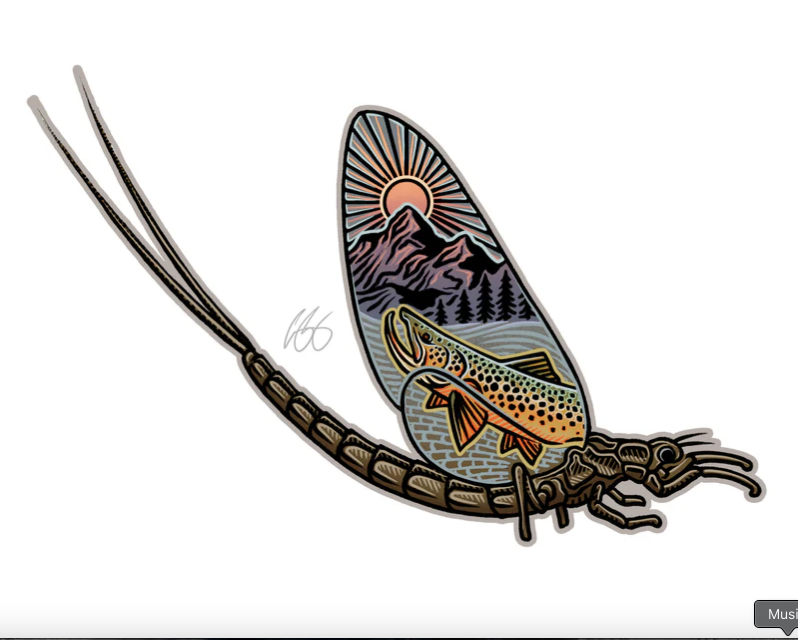 Casey Underwood Art Casey Underwood Special Edition Decal -